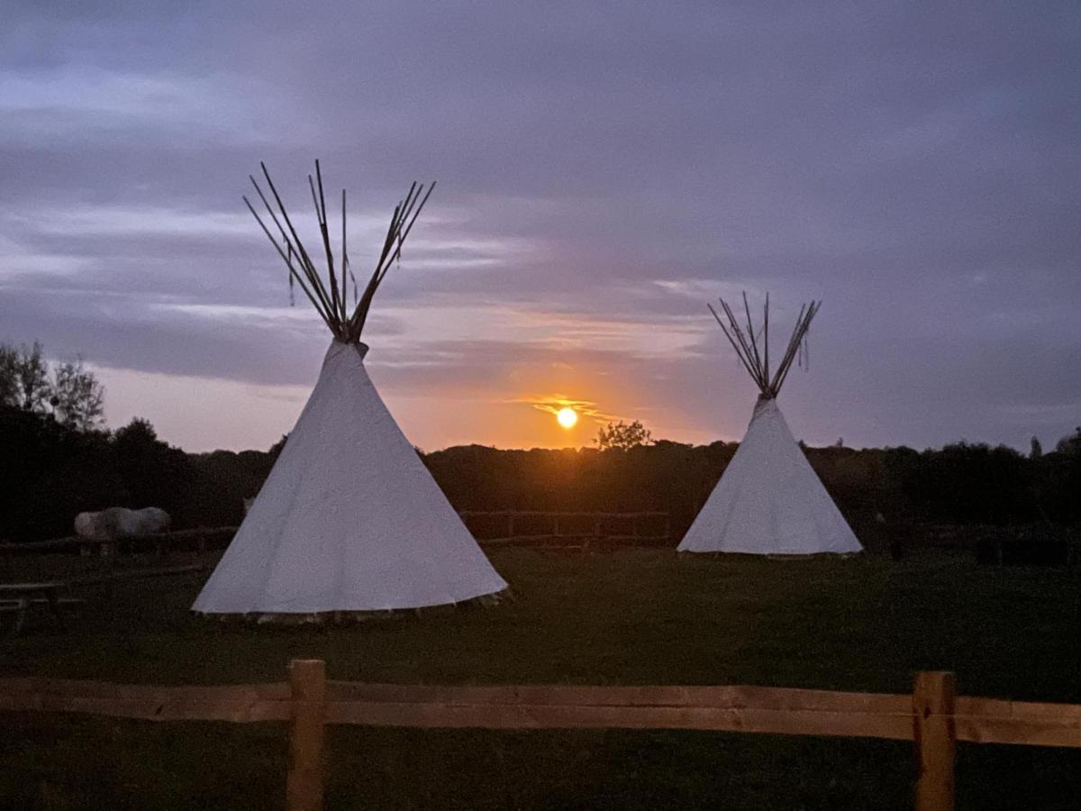 Terra-Tipike, Tipi A La Ferme Entre Terre Et Mer Trebry Bagian luar foto