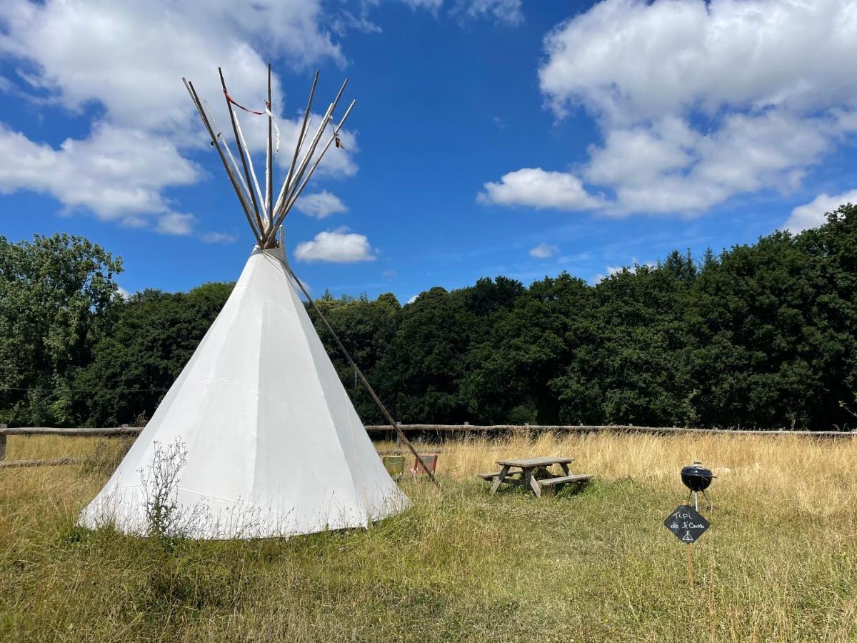 Terra-Tipike, Tipi A La Ferme Entre Terre Et Mer Trebry Bagian luar foto